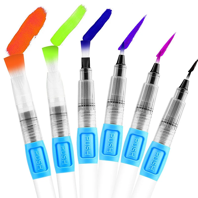 Refillable Water Brush Ink Pen Watercolor Painting Art Drawing Soft Pens