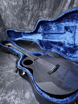 

Enya X4 41” Carbon Fiber Acoustic/Electric Guitar Cutaway TransAcoustic Pickup installed Package With Hard Case Leather Strap