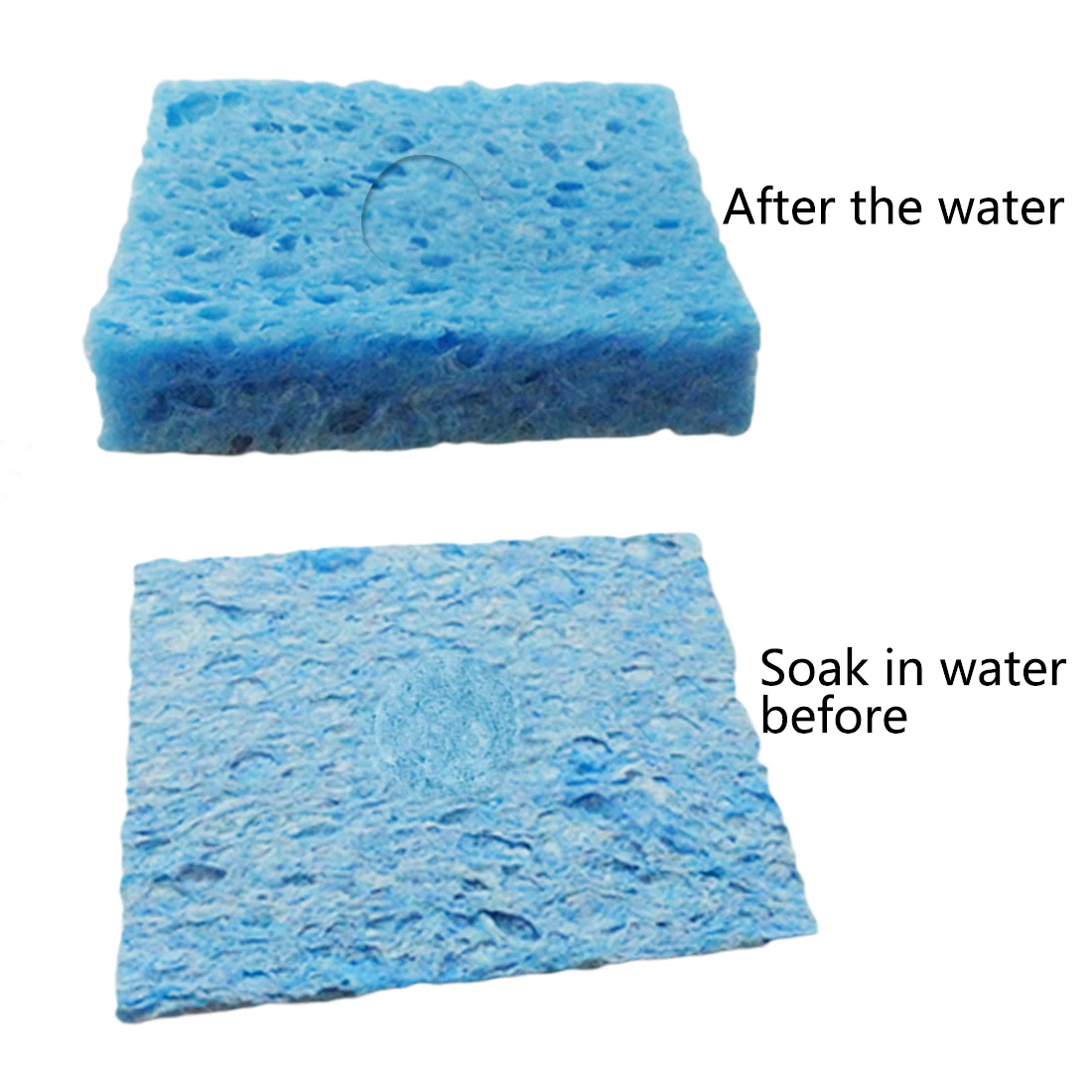 

5Pcs Yellow Cleaning Sponge Cleaner for Enduring Electric Welding Soldering 6cm*6cm Iron Cleaning Sponge Color Random