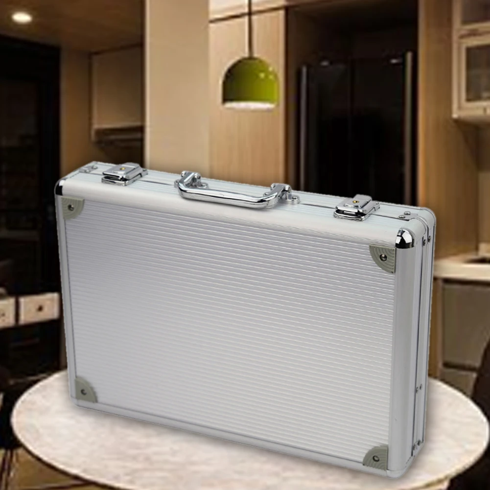 

24 Grid Home Organizer Gifts Anti Scratch Aluminum Alloy Durable Collection Modern Jewelry Storage Display Watch Box Suitcase