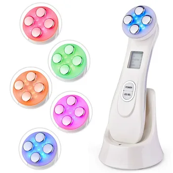 

LED Skin Tightening Skin Care Tool Face Massager EMS Mesotherapy Massageador Facial Rechargeable Face Light Therapy Machine