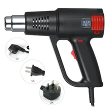 2000 Вт Электрический термовоздуходувы с регулируемой температурой термоусадочная пленка для зачистки краски паяльный инструмент для рукоделия с насадкой