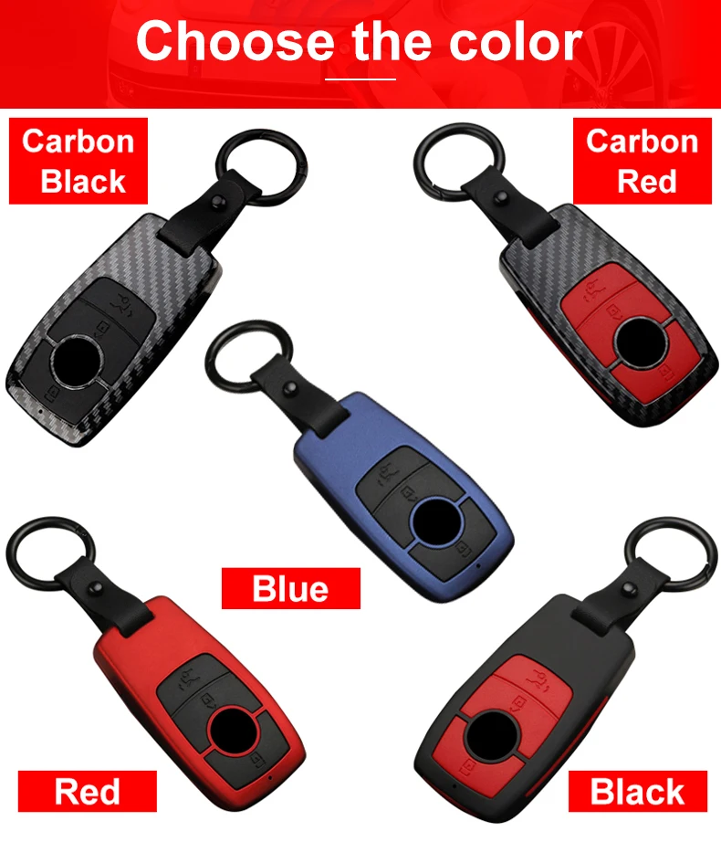 Cover chiave telecomando per Mercedes Benz 2017 2018 E Serials E300 E200 E220 Maybach S320L S450 S350 W204 W210 W124 W203 - H389fea23148c4fc4a173827ff48f2e6bu