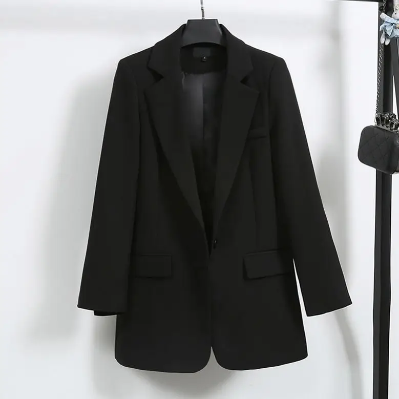 Осенний костюм, блейзер для женщин,, модные короткие куртки для отдыха, для работы, офиса, для девушек, Официальный Блейзер, верхняя одежда, chaqueta mujer, черный пиджак