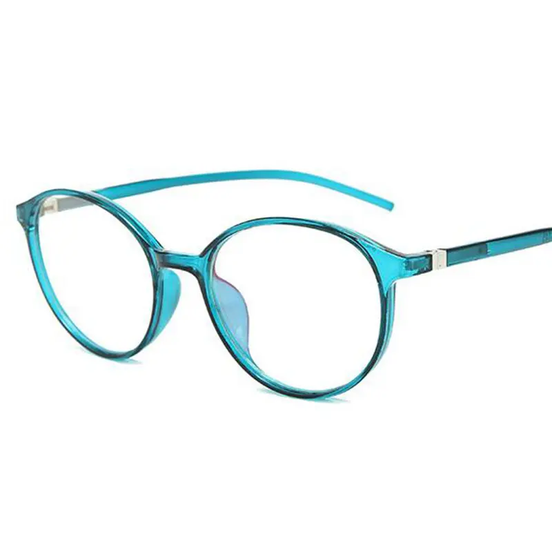 

Transparent Round Glasses Unisex Optical Glasses Frame Clear Blue Color Spectacle Frames for Women Men Computer Glasses