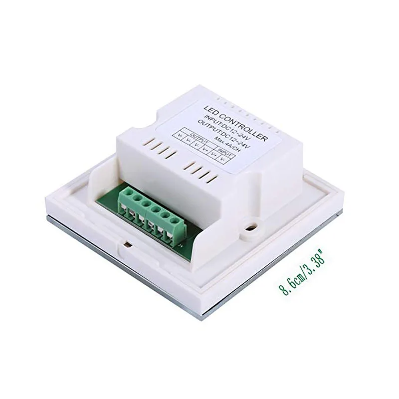 DC12V-24V канальный переключатель сенсорной панели Настенный затемняемый настенный переключатель светодиодный диммер для одноцветной светодиодный полосы