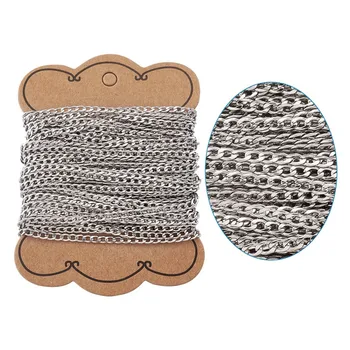 

10m 304 Stainless Steel Twist Chains for Jewelry Making DIY Bracelet Necklace Accessories Findings 4.5x3x1mm