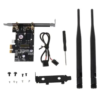 

NGFF M.2 Key A to PCI-e X1 Adapter Coverter for WiFi and Bluetooth Card 7XED