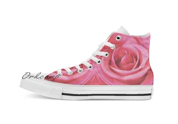 

Red Whispers Custom Casual High Top lace-up Canvas shoes sneakers Drop shipping