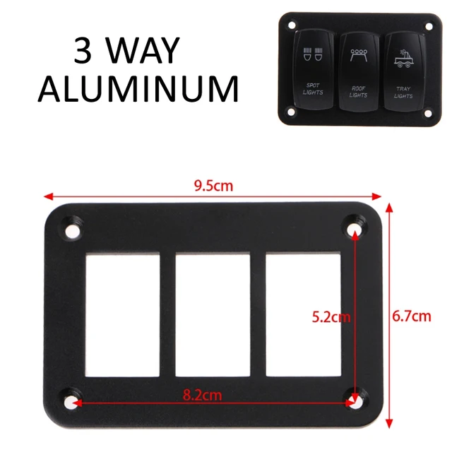 1PCS 5 Pin Marine Switch SPST ON-OFF Car Switch Boat Truck Light With Dual Illuminated LED Waterpoof 20A DS-S13