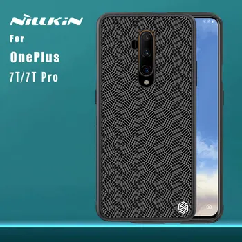 

for OnePlus 7T Pro 7T Case Nillkin Synthetic Fiber Hard Back Cover Case Phone Case for OnePlus 7T 7TPro Nilkin Case