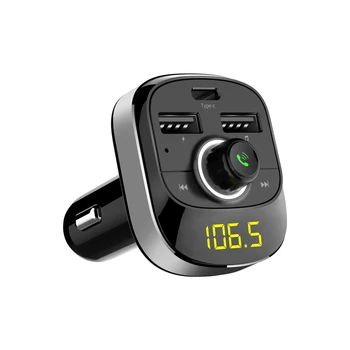 

Car Charger Car MP3 Player Bluetooth FM Transmitter Hands-free Car Kit Audio MP3 Modulator 1.1 Inch Display 3.1A USB Car Charger