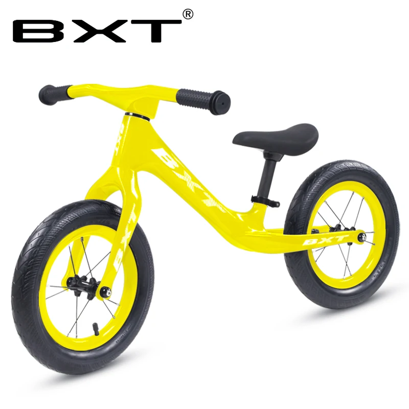 BXT New Ultralight Kids bike Pedal-less Balance Carbon Children Bike Push Bike Children's Walker Carbon Kid Bicycle 1.95KG