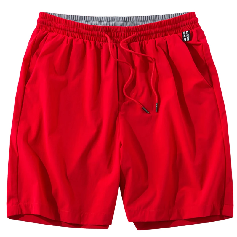 Moda Anbican rojo pantalones cortos Casual los hombres de marca de verano nuevo secado rápido suelta pantalones cortos de hombre Pantalones cortos de playa de gran tamaño 5XL 6XL 7XL 8XL
