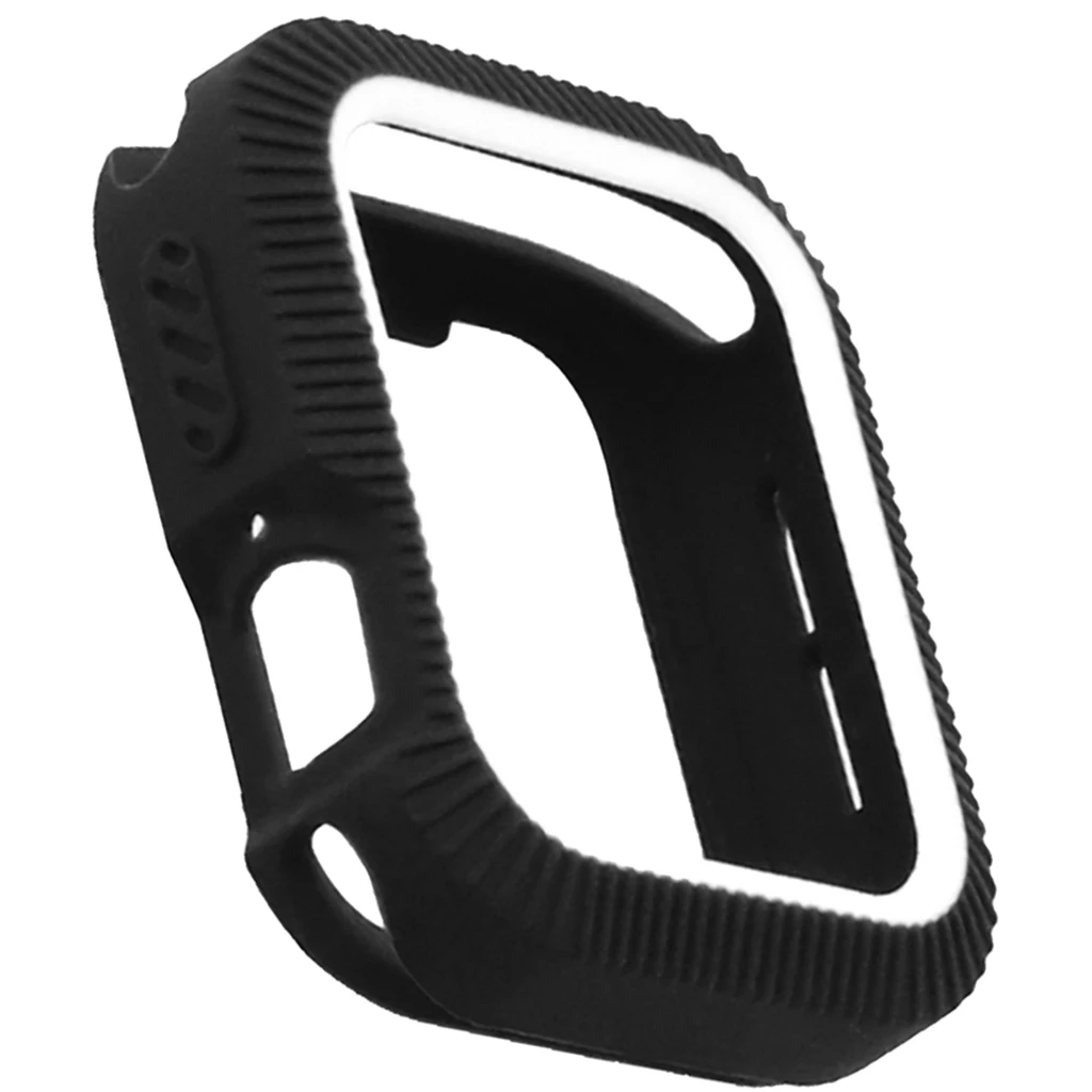 Candy Silicone Case Cover for Apple Watch Series 4 Colorful Cover Protector for iWatch 44mm Ultra-thin Frame Protective Case