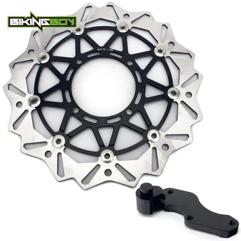 

BIKINGBOY 320mm Oversize Front Brake Discs Disks Rotors Brakcet For Kawasaki KX 125 250 1995-2005 KX 250 F 2004-2005 KX500 94-04