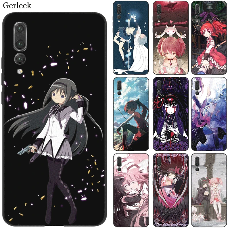 

Mobile Phone Case Silicone For Huawei Honor Note 9X View 20 8 9 10 Pro Lite 8X 8C 7X 7C 7A 6A Cover Puella Magi Madoka Magica