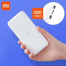 Xiaomi Redmi 10000 мАч Внешний аккумулятор внешний аккумулятор Двойной USB вход выход Двусторонняя зарядка портативный для телефона