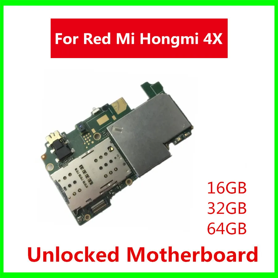 Оригинальная разблокированная материнская плата для xiaomi RedMi 4 4X логическая 100%