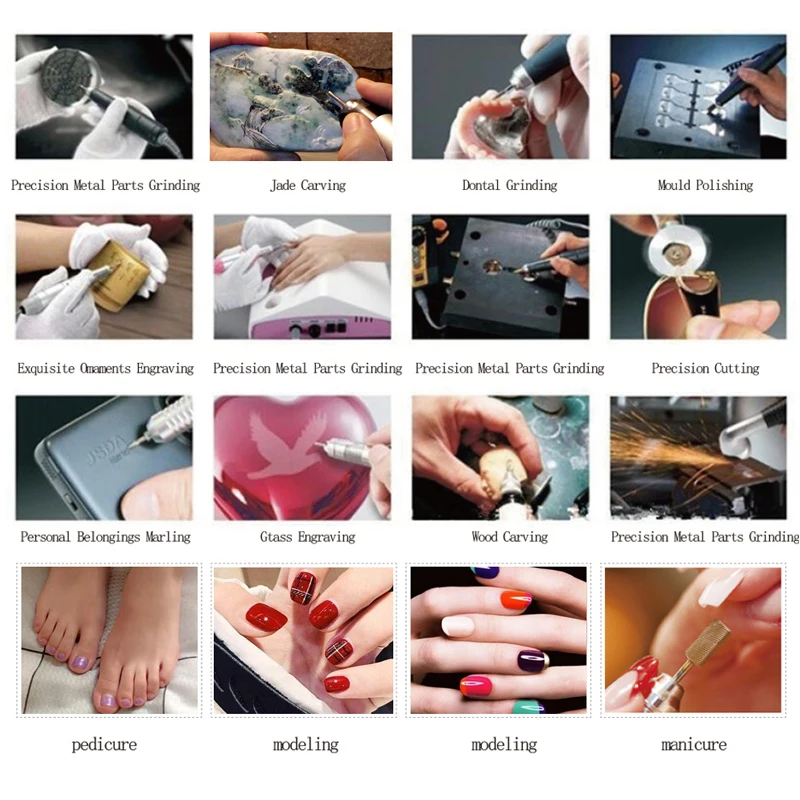 Дрель для ногтей 35000 машинка для маникюра Резак для маникюра аппарат для педикюра Электрический маникюр ногтей дрель машина
