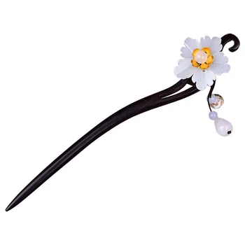 

1Pc Chinese Retro Hairpin Flower Shaped Hair Wear Creative Women Decoration