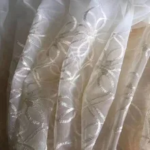  New Time-limited Woven Lace Luxury Sheer Panels Embroidery Tulle for Living Room Bedroom Privacy Translucent Yarn Drapes curtina 