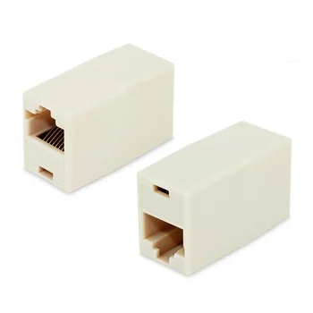 

2pcs RJ45 Female To Female Network Ethernet LAN Splitter Connector Transfer Head RJ45 Adapter Coupler CAT5 Cat5e