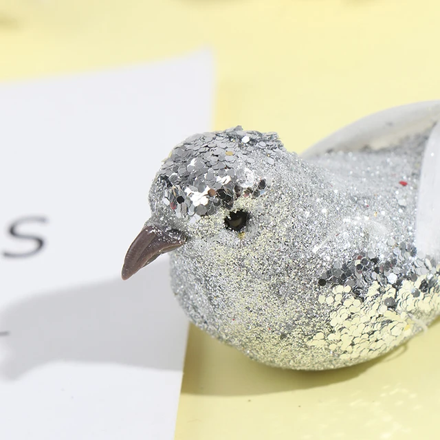 5 Uccelli Finti Decorativi Con Clip - Decorazioni Giardino E Casa - Foto 12