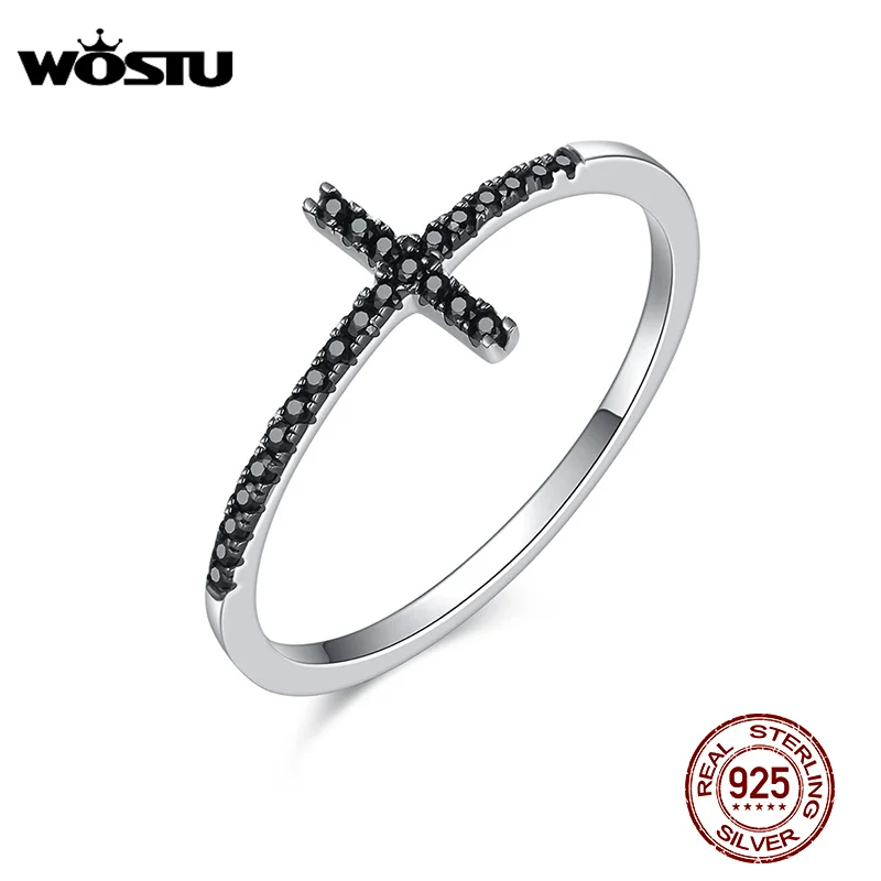 Cross Rings Stone Rings Finger Rings For Women 925 Sterling Silver