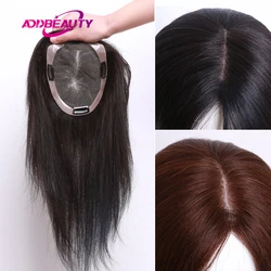 Peruca de alongamento mono pu feminina, extensão de cabelo humano remy com grampos de qualidade, maroon preta e dupla