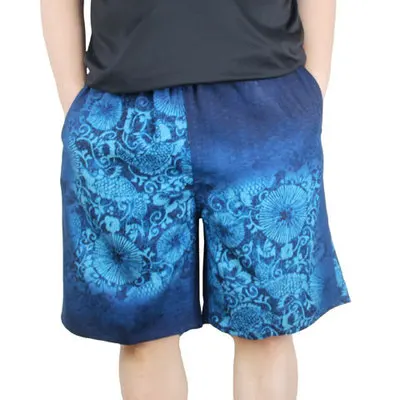 Тяжелый чистый шелк повседневные штаны пляжные размера плюс свободные пижамы шорты для отдыха Натуральный шелк штаны для сна - Цвет: LANYIN STK