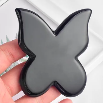 

Black Obsidian Butterfly Gua Sha Stone Face Massager SPA Acupuncture Scraper Facial Skin Care Massage Tool