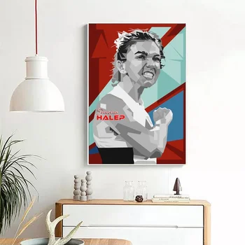 

Simona Halep art Canvas poster Painting Print Home Decor No Frame Dropshipping