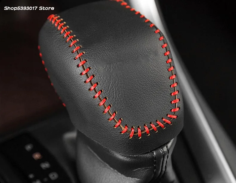Автомобильный кожаный чехол для рычага переключения передач Чехол для интерьера автомобиля для Toyota RAV4 RAV-4 автомобильные аксессуары