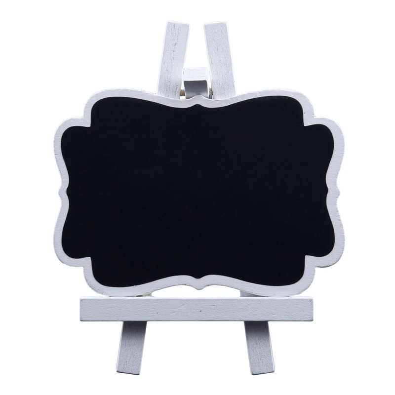 

Mini Chalkboard with White Wooden Easel,Suit for Marker & Chalk,Perfect for Wedding Party and Daily Home Decoration