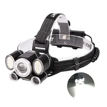 

P50+2t6+cob Light Multifunctional Warning Lighting 6led Long-distance Lamp Headlight