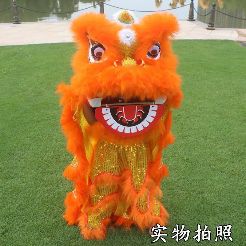 14 inch Royal Lion Dance Mascot Costume 5-12 Age Family Props Outfit Dress Chinese Traditional Culture Party Carnival Festivall |
