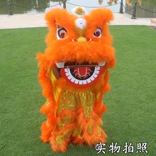 Costume de mascotte de la danse du Lion Royal, 14 pouces, accessoires pour la famille, robe de fête de la Culture traditionnelle chinoise, de carnaval, de 5 à 12 ans