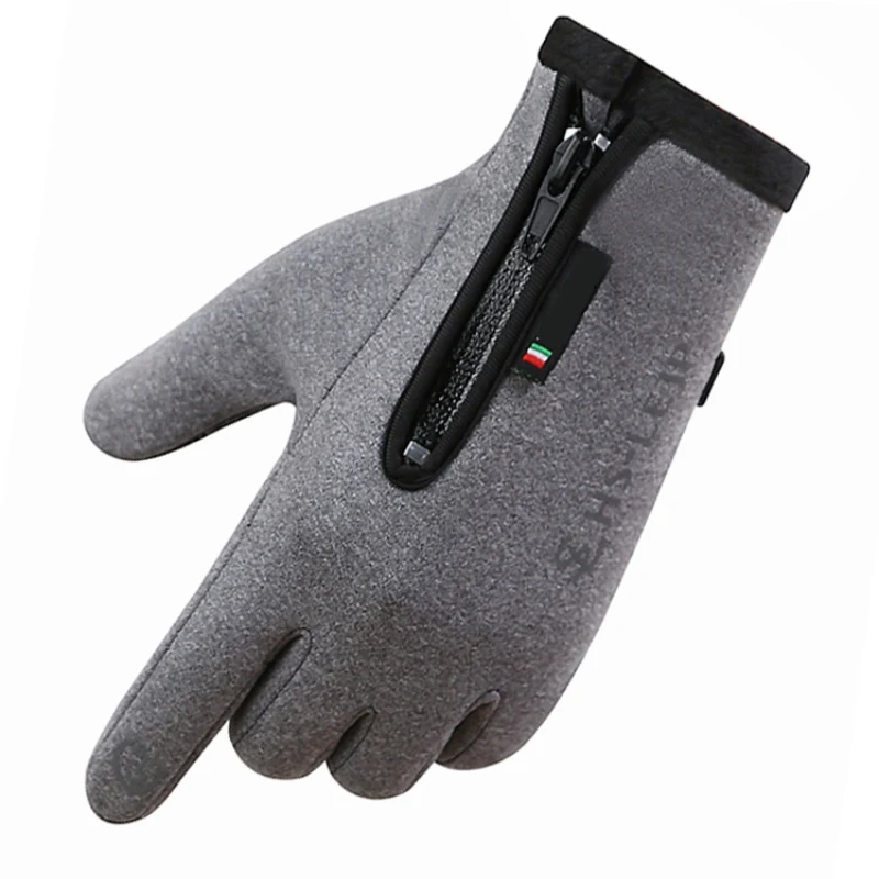 Зимние мотоциклетные перчатки для велоспорта мотоциклетные перчатки лыжные перчатки с сенсорным экраном на молнии ветрозащитные термофлисовые перчатки