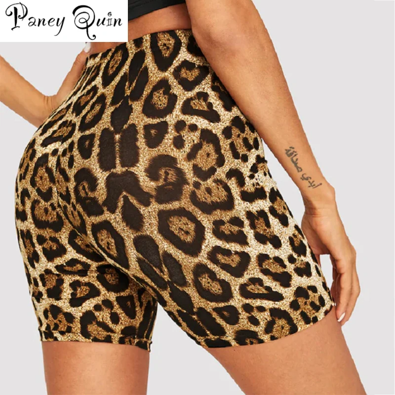 Модный детский костюм леопардовой расцветки Женские велосипедные шорты на