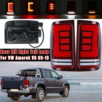 

Pair Exterior Auto Lamps Rear LED Light Tail Lamp For VW for Amarok V6 2009-2019 LED DRL Daytime Running Light With Turn Signal
