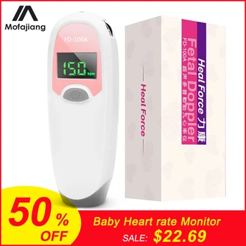 

Ultrasonic Baby Heart rate Monitor Home Pregancy & Fetal Sound Heart Rate Detector Stethoscope Fetal Heart Rate