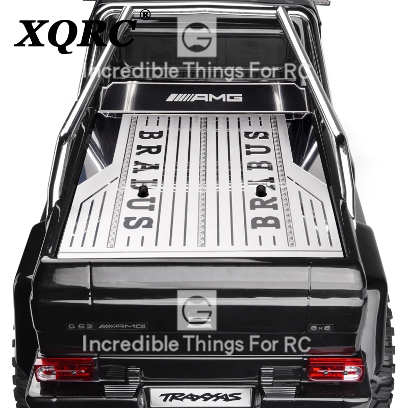 

XQRC RC Crawler Stainless Steel TRX-6 Rear Trunk Plate for Mercedes-Benz TRX6 G63 6x6 Upgrade Parts