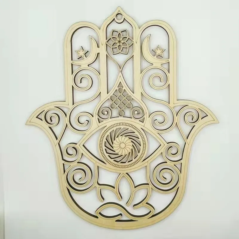 

10 шт., деревянные настенные панели Fathima с геометрическим рисунком