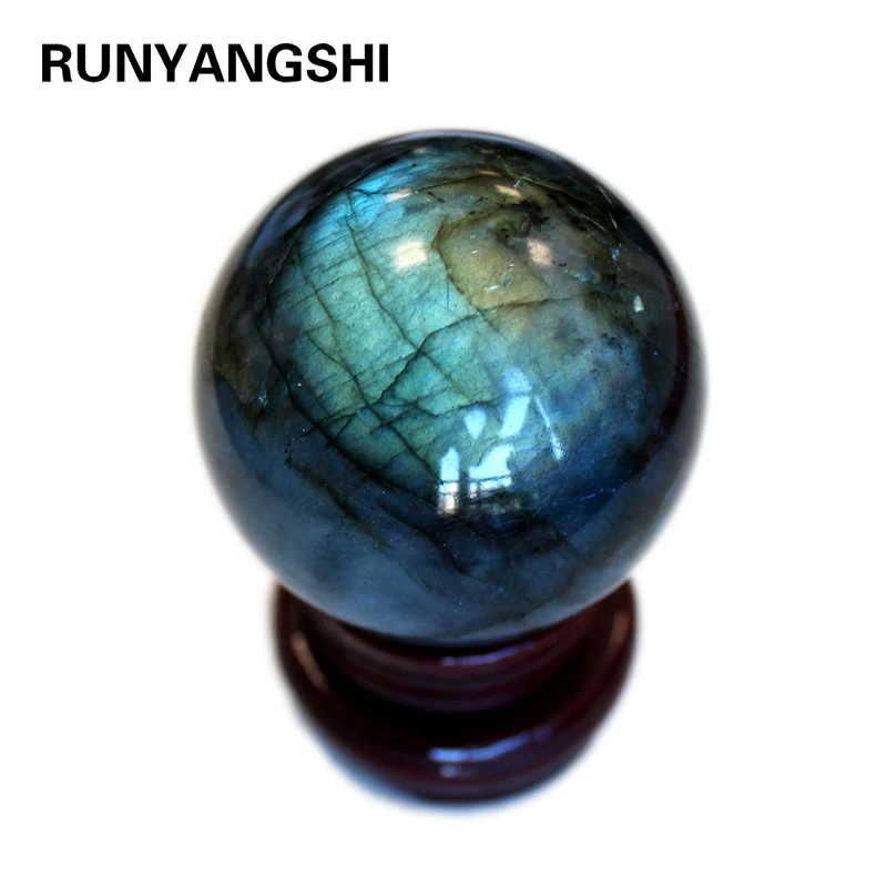 Runyangshi 1 шт. натуральный кварц удлиненный feldspar хрустальный шар Мадагаскара для
