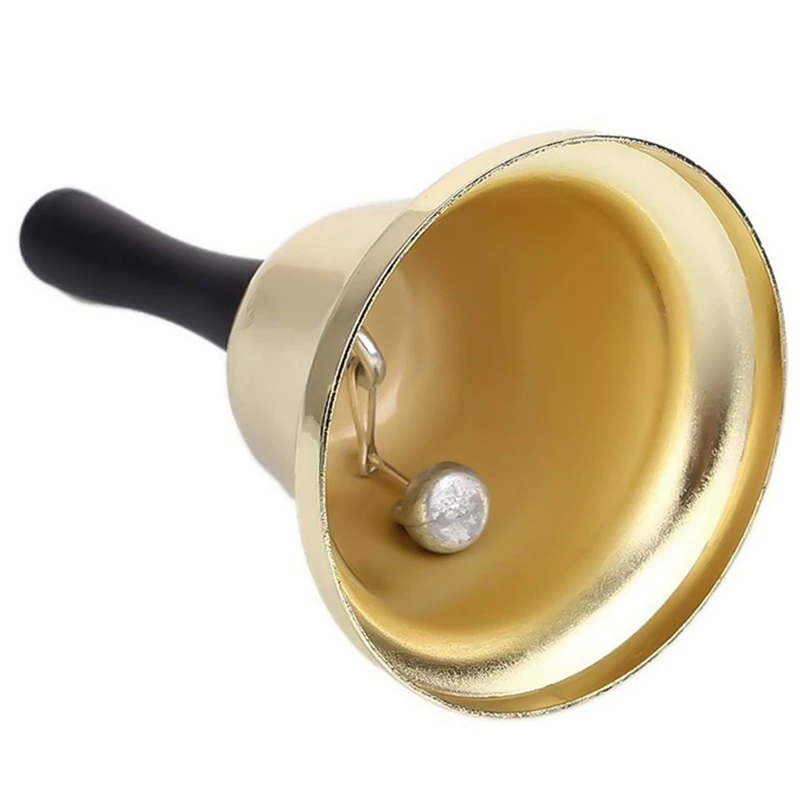 Metal Christmas Hand Bell Noble Reception Dinner Party Shop Hotel Decor Hand Bell School Handbell Restaurant Call Bell Service