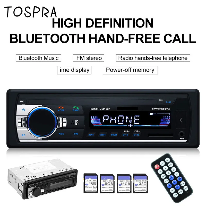 

12V AMPrime Bluetooth Autoradio 1 DIN oto teypleri radio para carro In-dash 1 din Car MP3 Multimedia Player Car Stereo Radio