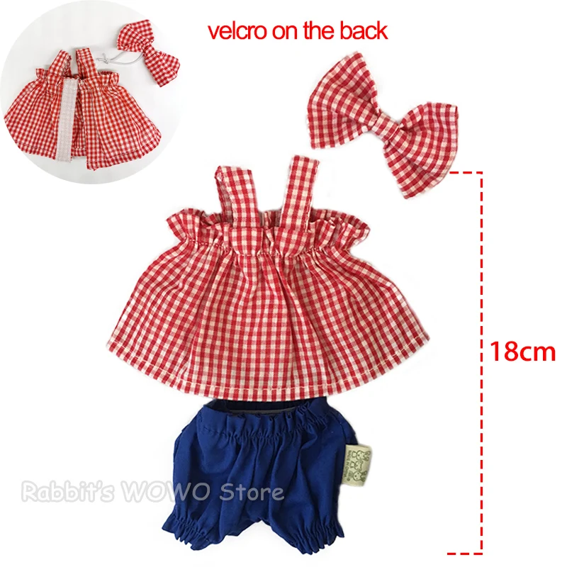 30cm Doll Clothes for Rabbit/Cat/Bear Plush Toys Skirt Sweater Suit Accessories for 1/6 BJD Dolls Gifts for Girls Children 12