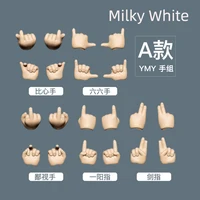 Milky white hands-A