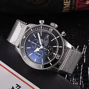 

Breitling- new Luxury Brand Wristwatch Mens women Watches Quartz AAA Watch with Stainless Steel Strap relojes 31